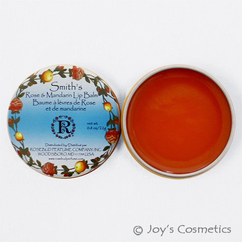 1 ROSEBUD Smith’s Rose&Mandarin Lip Balm Tin 0.8 oz "RB - RMLB"Joy's cosmetics