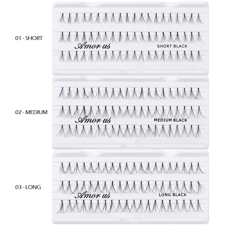 1 AMOR US Human Hair Flare Individual False Eyelashes "Pick Your 1 Type" Joy's