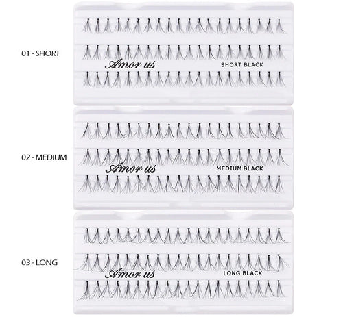 1 AMOR US Human Hair Flare Individual False Eyelashes "Pick Your 1 Type" Joy's