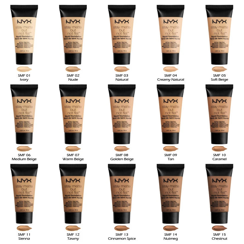 1 NYX Stay Matte But Not Flat Liquid Foundation "Pick Your 1 color" Joy's