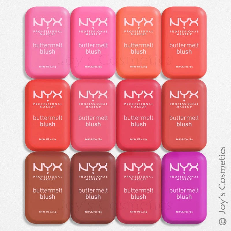 1 NYX Buttermelt Blush - High Pigment Powder Blush "Pick Your 1 Color" Joy's