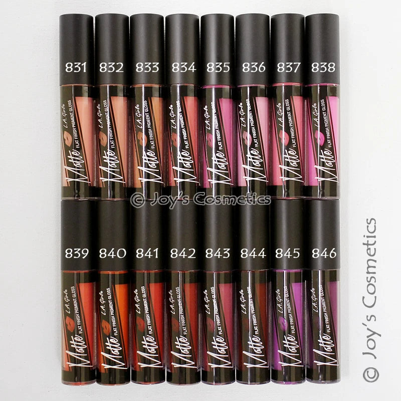 3 LA GIRL Matte Pigment Lip Gloss "Pick Your 3 color" Joy's cosmetics