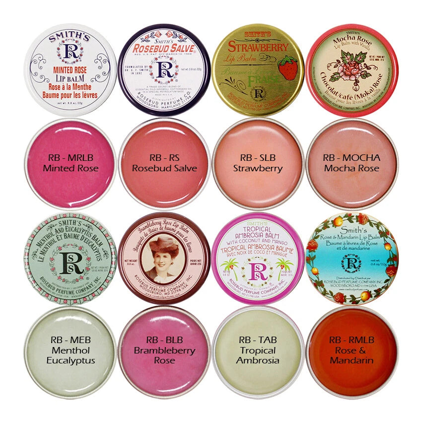 1 ROSEBUD Lip Balm Salve Tin (0.8 oz) "Pick Your 1 Scent " Joy's cosmetics