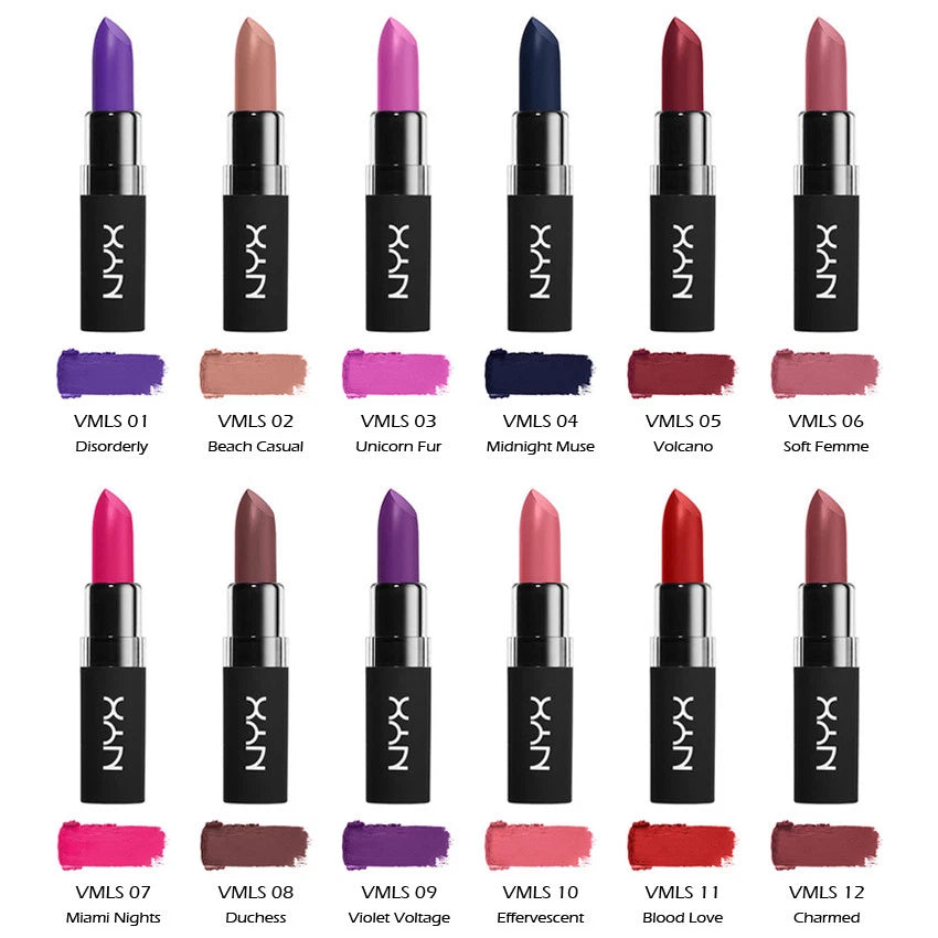 1 NYX Velvet Matte Lipstick - VMLS "Pick Your 1 Color" Joy's cosmetics