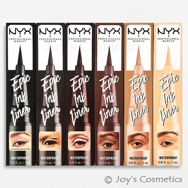 1 NYX Epic Ink Waterproof Liquid Eyeliner Felt Tip Pencil "Pick Your 1 Color"