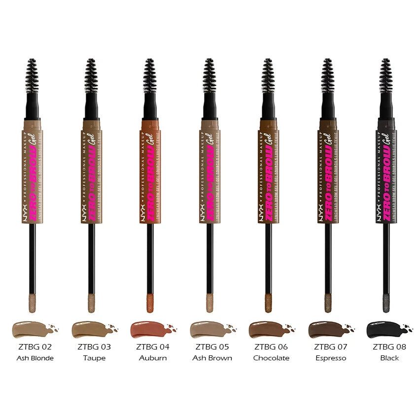 1 NYX Zero To Brow Longwear Brow Gel "Pick Your 1 Color" Joy's cosmetics
