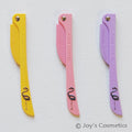 1 FEATHER Flamingo Eyebrow Razor (Trimmer) -3 pc Set "FFER" Joy's cosmetics