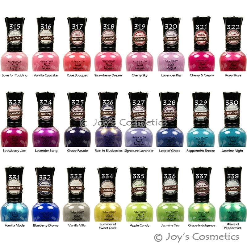3 KLEANCOLOR Scented Nail Lacquer (polish) "Pick Your 3 Color" Joy's cosmetics