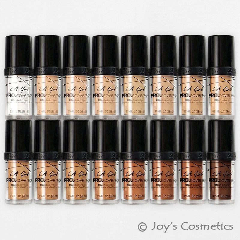 1 LA GIRL Pro Coverage Illuminating Foundation "Pick Your 1 Color" Joy's