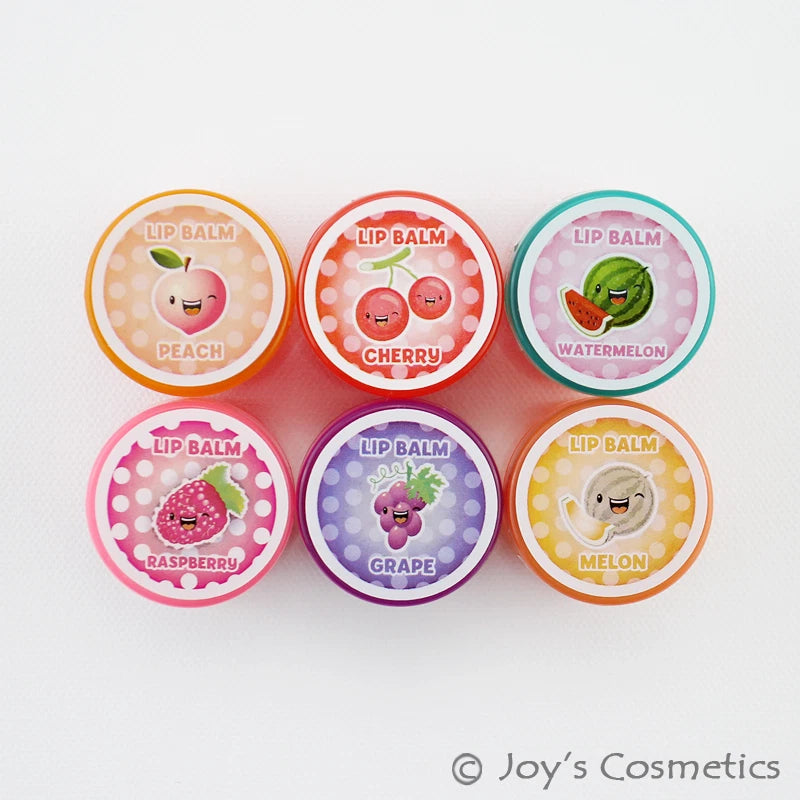 6 BEAUTY TREATS Moisturizing Fruity Lip Balm "Full set" Joy's cosmetics