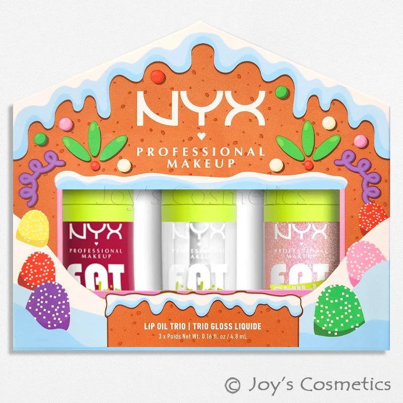 1 NYX Holiday Gift Set Fat Oil Lip Gloss Trio Kit "Pick Your 1 Color" Joy's