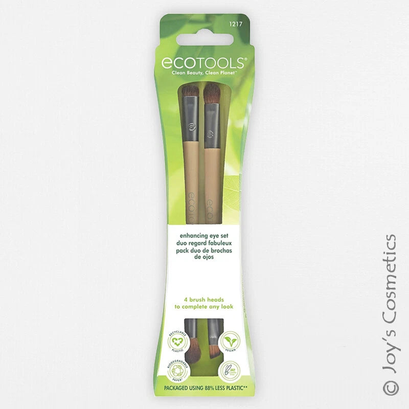 1 ECOTOOLS Makeup Brush - Eye Enhancing Duo Set "ET-1217" Joy's cosmetics