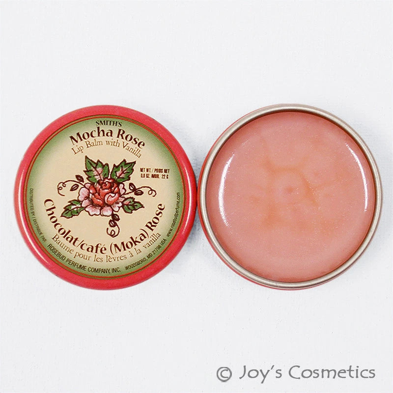 1 ROSEBUD Smith's Mocha Rose Lip Balm Tin 0.8 oz "RB - MOCHA" Joy's cosmetics