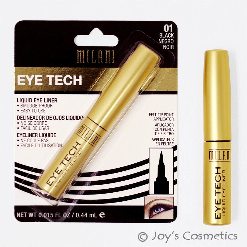 1 MILANI Eye Tech Felt Tip Liquid Eye Liner - "MTL 01 - Black" Joy's cosmetics