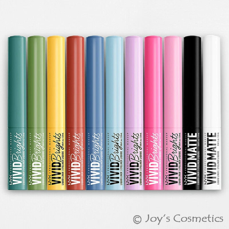 3 NYX Vivid Brights Colored Liquid Eyeliner Matte - VBLL "Pick Your 3 Color"