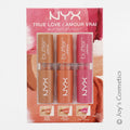 1 NYX Butter Lipstick 3 Piece Set - True Love " BLSSET02 " Joy's cosmetics