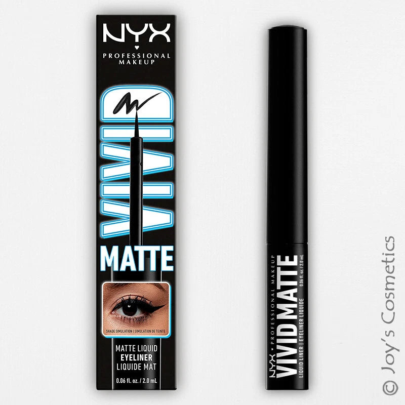 1 NYX Vivid Matte Liquid Liner - Long Wearing Eyeliner "VMLL01 Black" Joy's