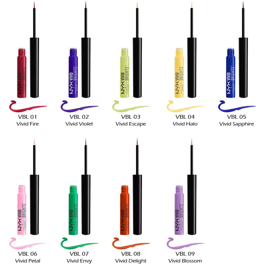 1 NYX Vivid Brights Liner - Eyeliner VBL "Pick Your 1 Color" Joy's cosmetics