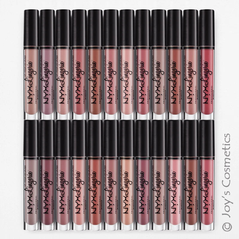 1 NYX Lip Lingerie Liquid Lipstick - Matte "Pick Your 1 Color" Joy's cosmetics