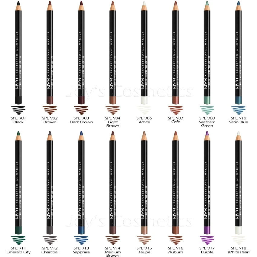 6 NYX Slim Eye / Brow Pencil Eyeliner - SPE "Pick Your 6 Color"Joy's cosmetics