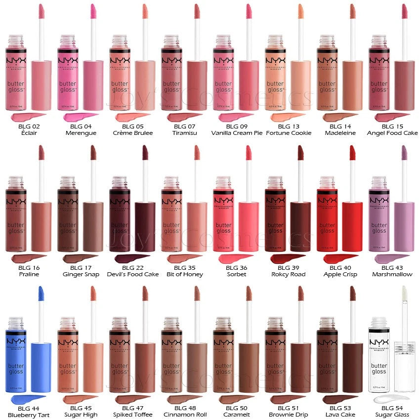 1 NYX Butter Lip Gloss - Cult Favorite BLG "Pick Your 1 Color" Joy's cosmetics