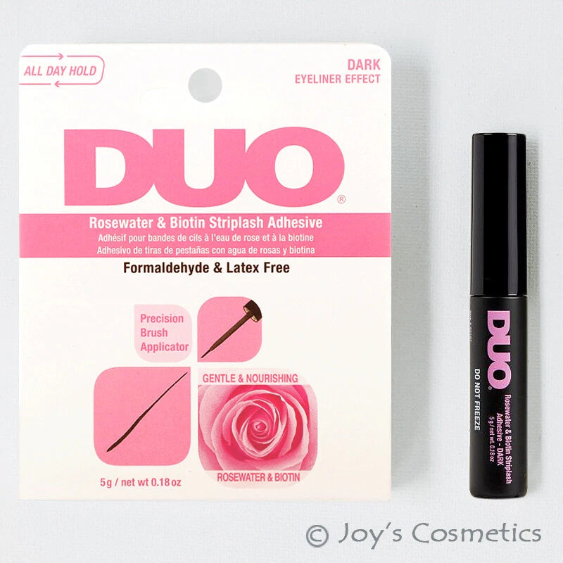 1 DUO Rosewater & Biotin Striplash Adhesive Brush on "DUO62197 - Dark" Joy's