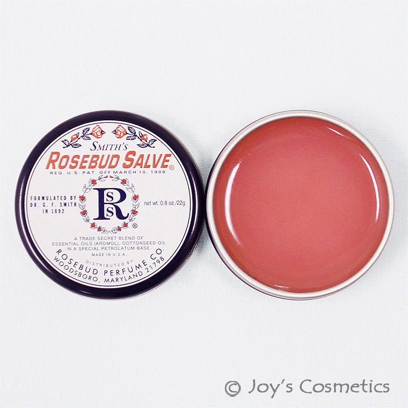1 ROSEBUD Smith's Rosebud Salve Lip Balm Tin 0.8 oz "RB - RS" Joy's cosmetics