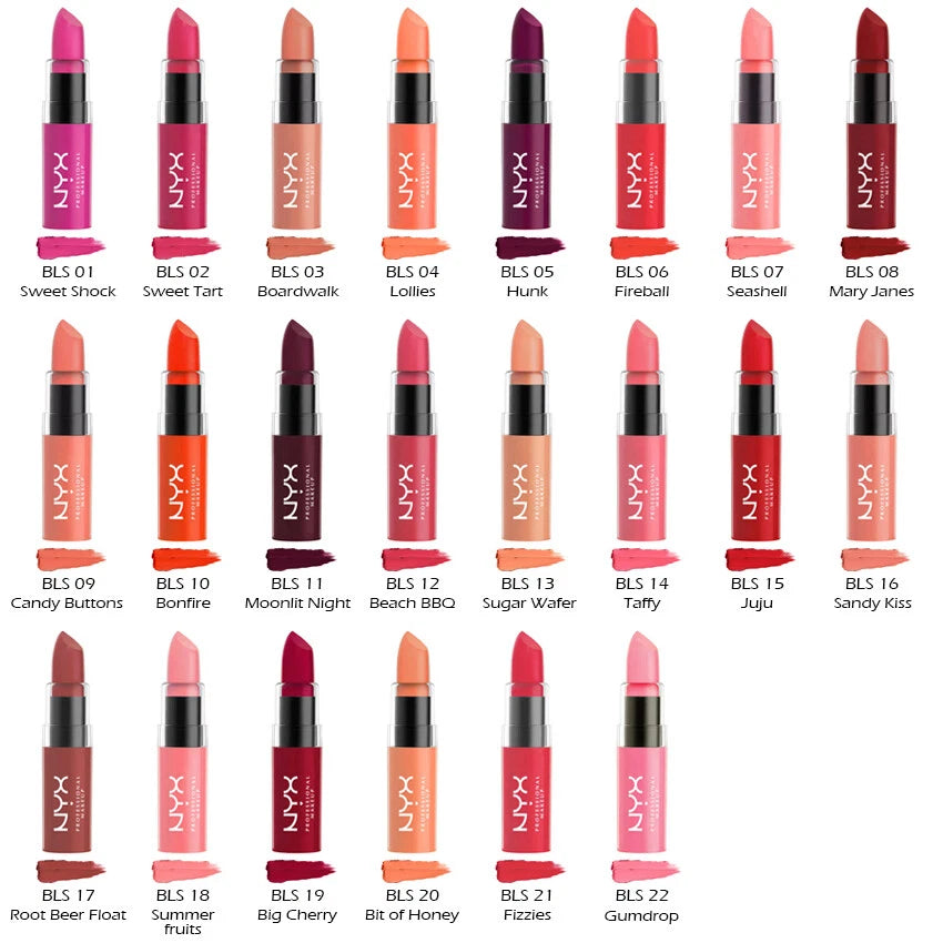 3 NYX Butter Lipstick - BLS "Pick Your 3 Color" Joy's cosmetics