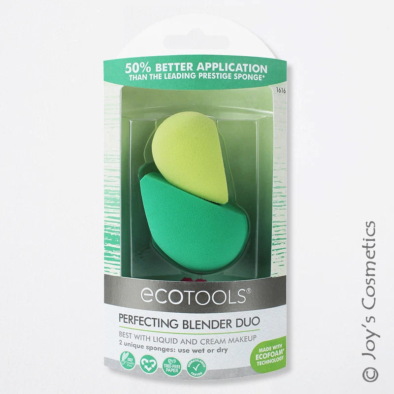1 ECOTOOLS Perfecting Blender Duo / Makeup Sponges "ET-1616" Joy's cosmetics
