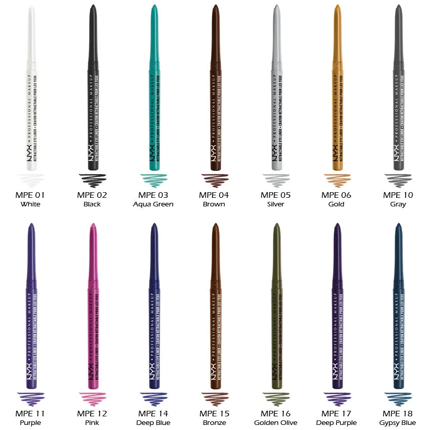 1 NYX Retractable Eye Liner - Waterproof "Pick Your 1 Color" Joy's cosmetics
