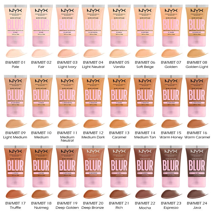 1 NYX Bare With Me Blur Tint Foundation "Pick Your 1 Color" Joy's cosmetics