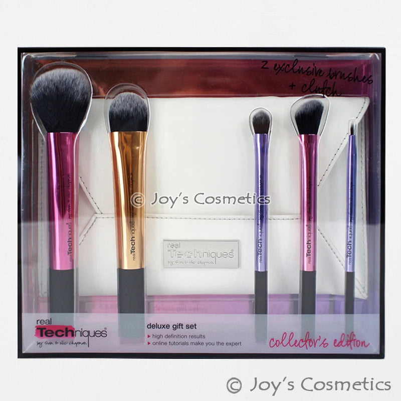 1 REAL TECHNIQUES Deluxe Makeup Brushes Gift Set "RT-1439" Joy's cosmetics