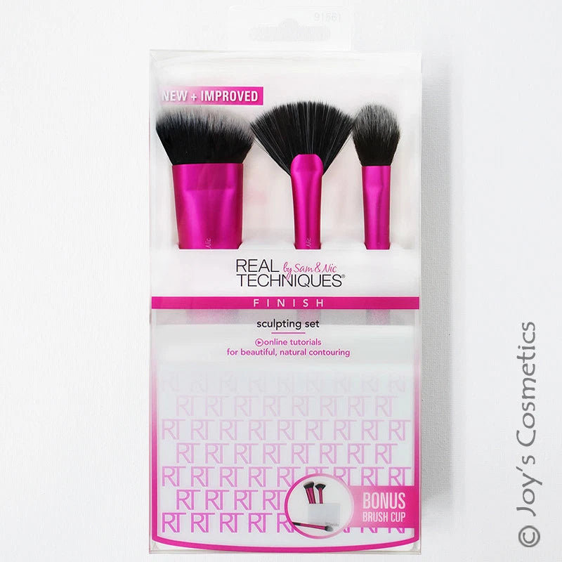 1 REAL TECHNIQUES Sculpting Set + Brush Cup "RT-1561" Joy's cosmetics