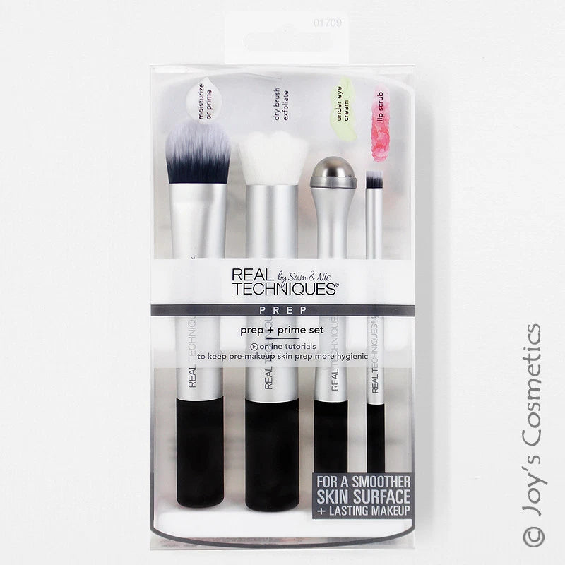 1 REAL TECHNIQUES Prep + Prime Set Makeup Brush "RT-1709" Joy's cosmetics