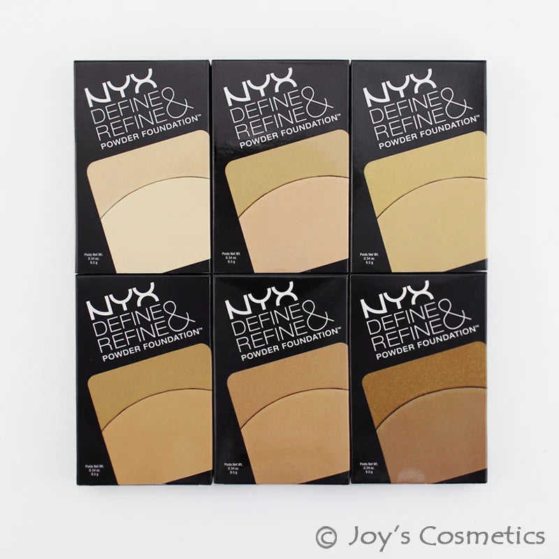 1 NYX Define & Refine Powder Foundation "Pick Your 1 Color" Joy's cosmetics