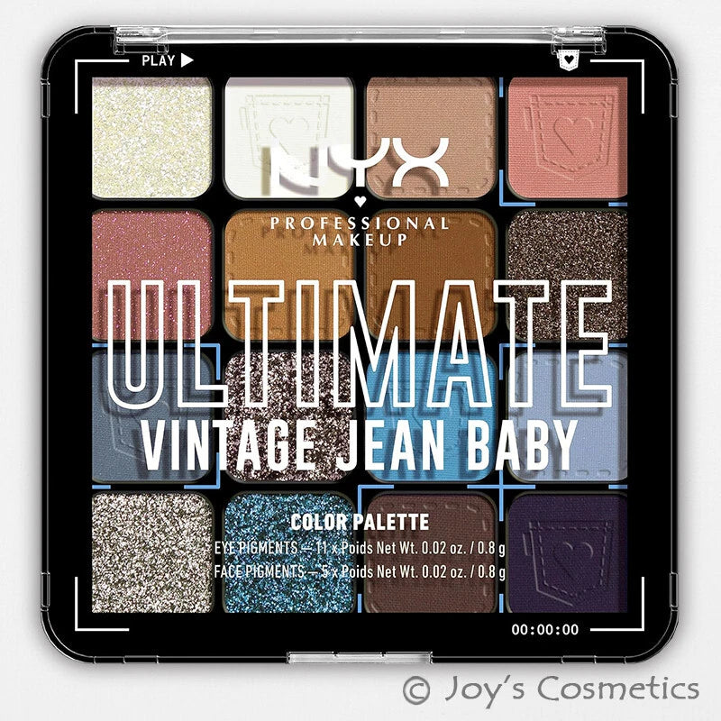 1 NYX Ultimate Shadow Palette - Eye & Face "USPR01 - Vintage Jean Baby" Joy's