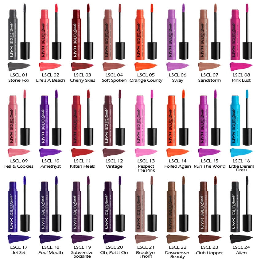 1 NYX Liquid Suede Cream Lipstick - Matte "Pick Your 1 Color" Joy's cosmetics