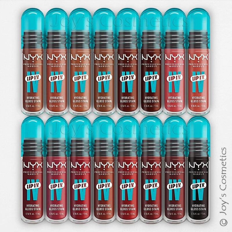1 NYX Lip I.V. Hydrating Lip Gloss Stain - WSLS "Pick Your 1 Color" Joy's