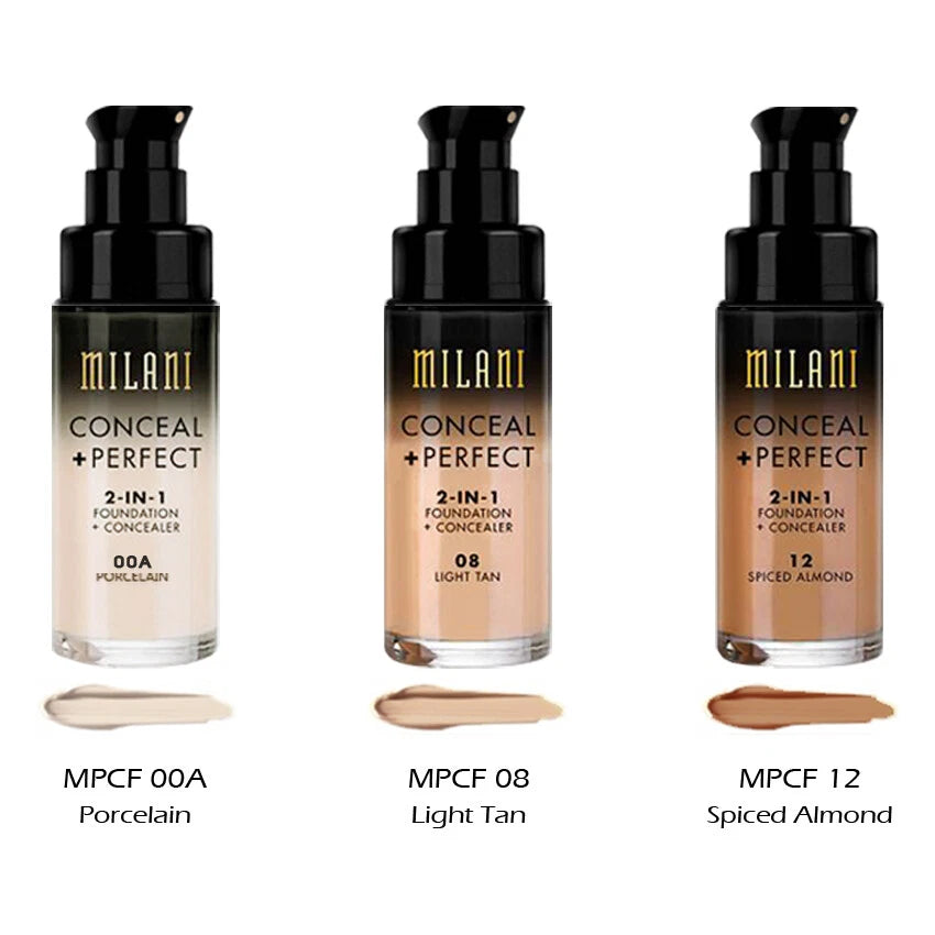 3 MILANI Conceal + Perfect 2-in-1 Foundation + Concealer "Pick Your 3 Color" Joy