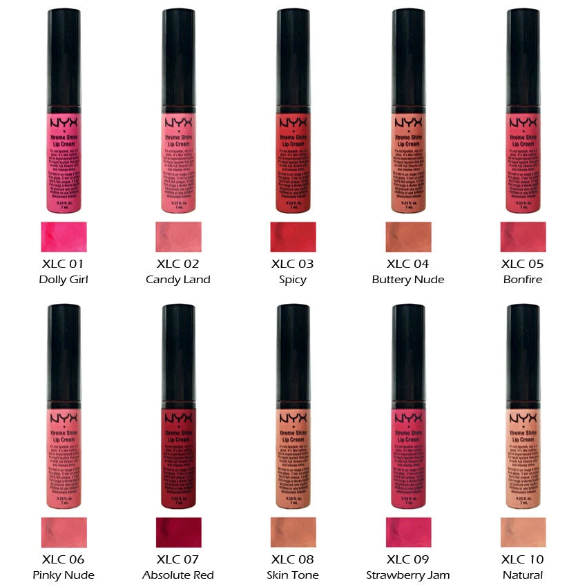 1 NYX Xtreme Lip Cream Gloss - Silky Finish "Pick Your 1 color"Joy's cosmetics