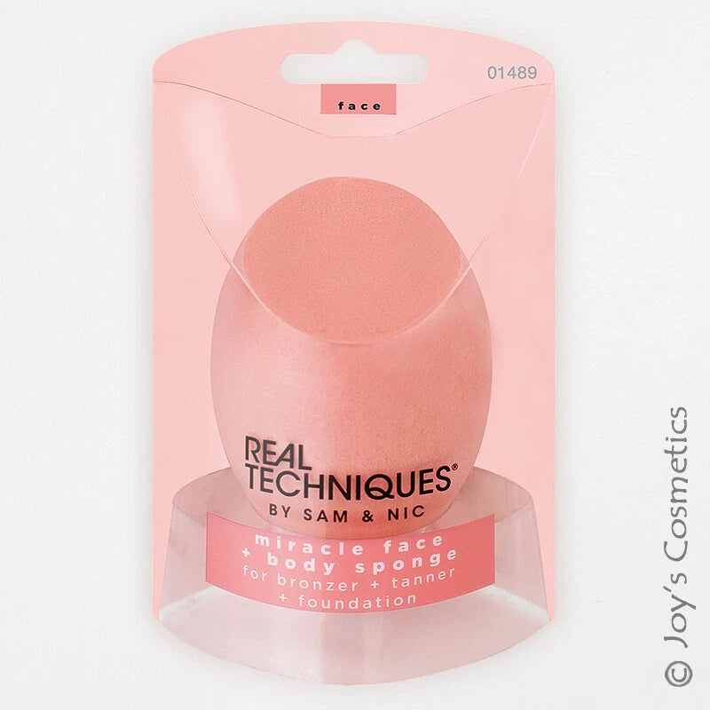 1 REAL TECHNIQUES Miracle Face + Body Sponge Large "RT-1489" Joy's cosmetics