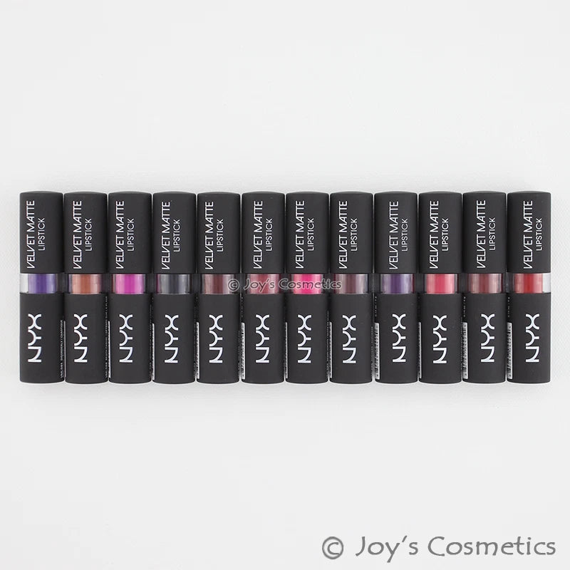 3 NYX Velvet Matte Lipstick - VMLS "Pick Your 3 Color" Joy's cosmetics