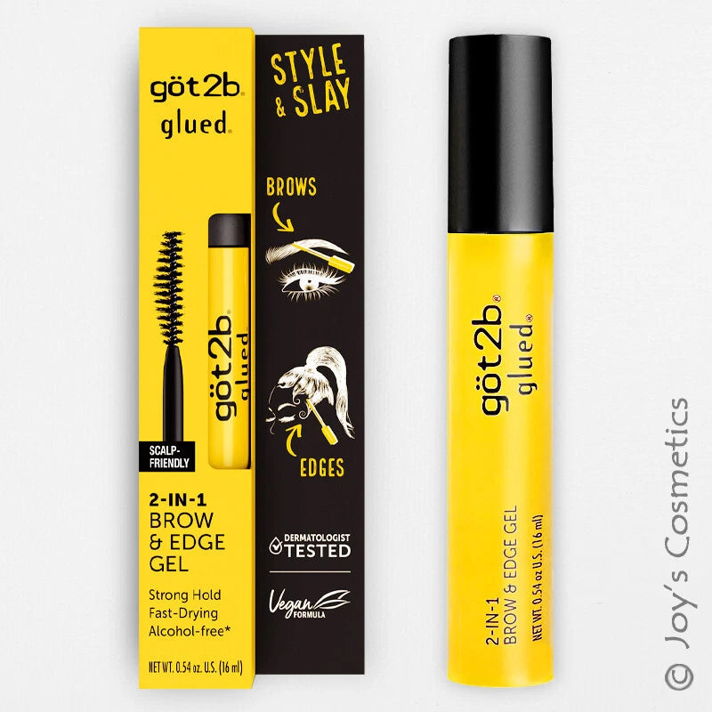 1 GOT2B Glued 2 in 1 Brow & Edge Gel - Strong Hold Fast Drying Joy's cosmetics