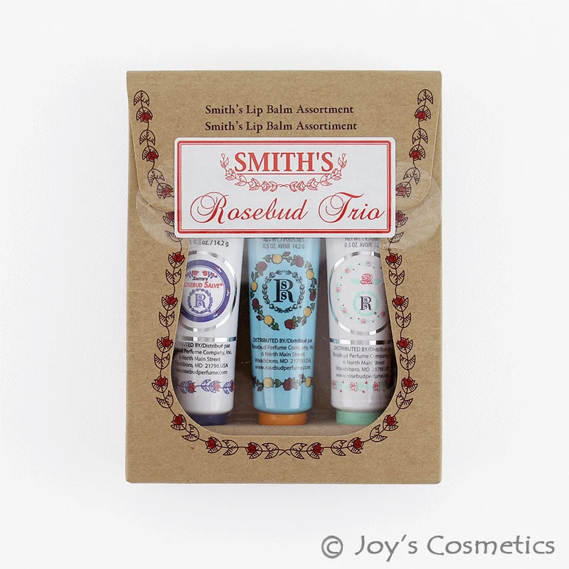 1 ROSEBUD Smith’s Rosebud Lip Balm Trio Set 0.5 oz "RB-TRIO" Joy's cosmetics