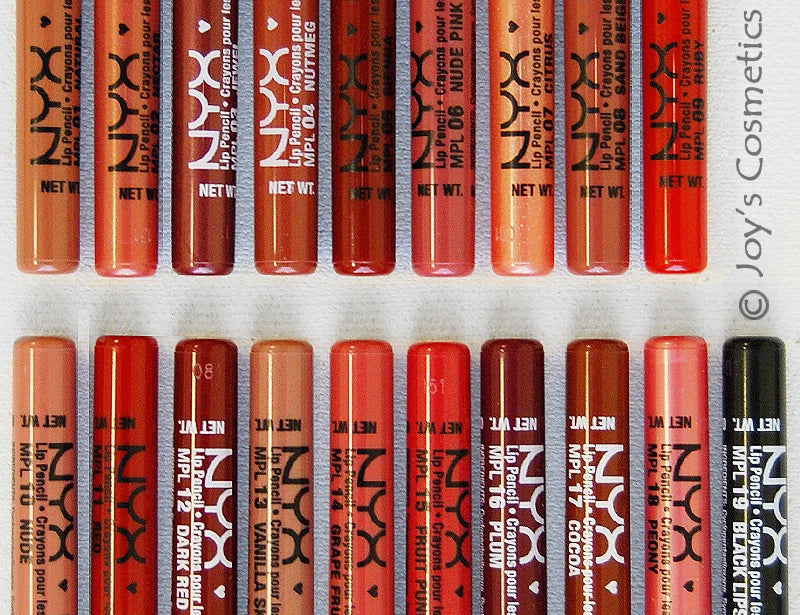 6 NYX Retractable Lip Liner - Waterproof "Pick Your 6 Color" Joy's cosmetics