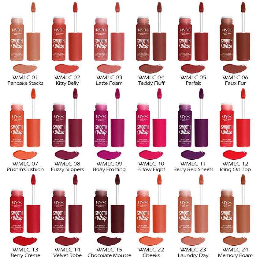 1 NYX Smooth Whip Matte Lip Cream - Vegan "Pick Your 1 Color" Joy's cosmetics
